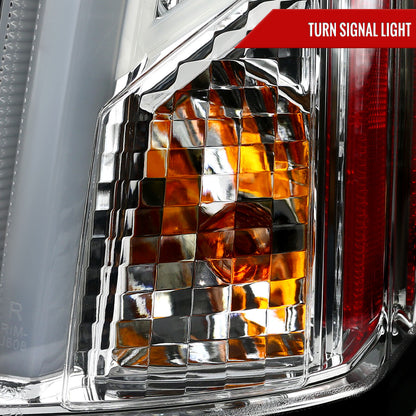 2003-2007 Cadillac CTS LED Tail Lights (Chrome Housing/Clear Lens)
