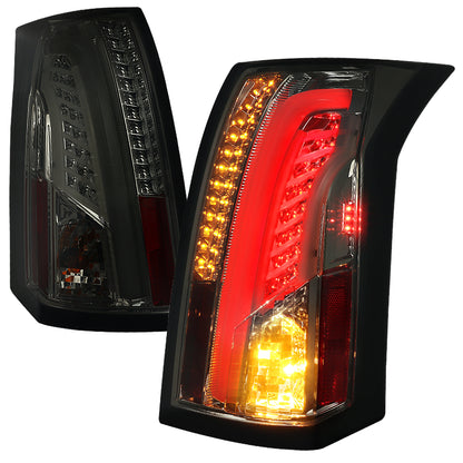 2003-2007 Cadillac CTS LED Tail Lights (Chrome Housing/Smoked Lens)
