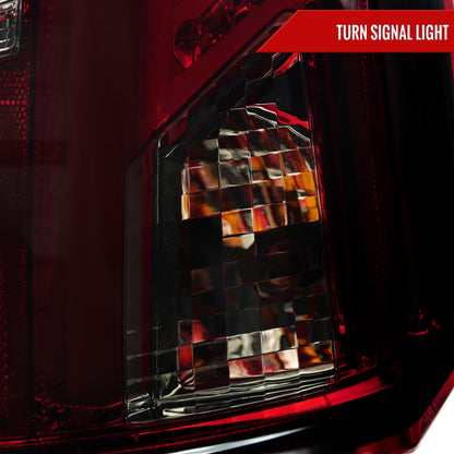 2003-2007 Cadillac CTS LED Tail Lights (Chrome Housing/Red Smoked Lens)