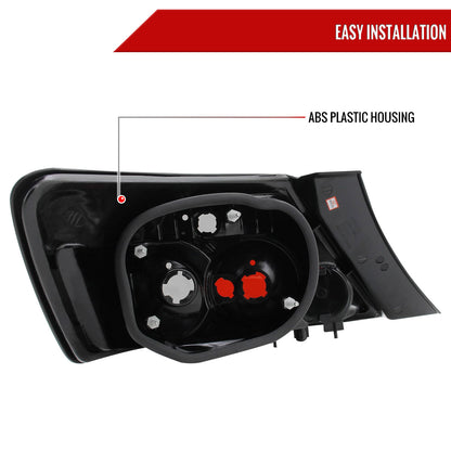 2006-2011 Honda Civic Coupe Tail Lights (Chrome Housing/Smoked Lens)