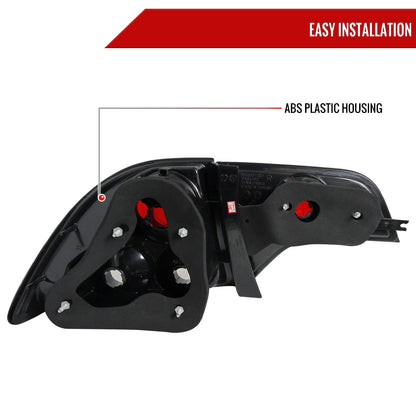 2006-2011 Honda Civic Sedan Tail Lights (Glossy Black Housing/Smoked Lens)