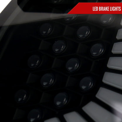 2017-2021 Honda Civic Hatchback Sequential Turn Signal LED Tail Lights (Black Housing/Smoked Lens)