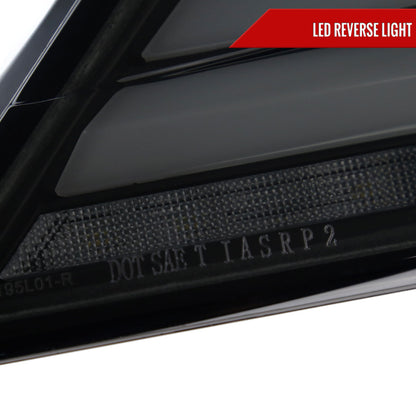 2017-2021 Honda Civic Hatchback Sequential Turn Signal LED Tail Lights (Black Housing/Smoked Lens)