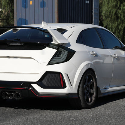 2017-2021 Honda Civic Hatchback Sequential Turn Signal LED Tail Lights (Black Housing/Smoked Lens)