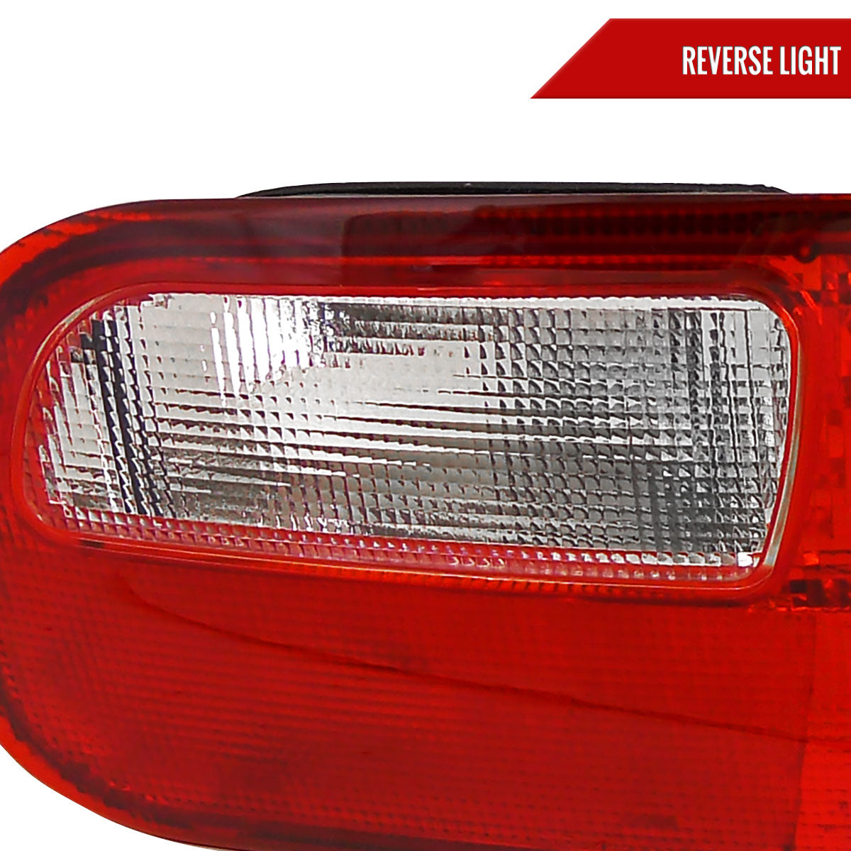 1992-1995 Honda Civic 3DR Hatchback Tail Lights (Chrome Housing/Red Clear Lens)