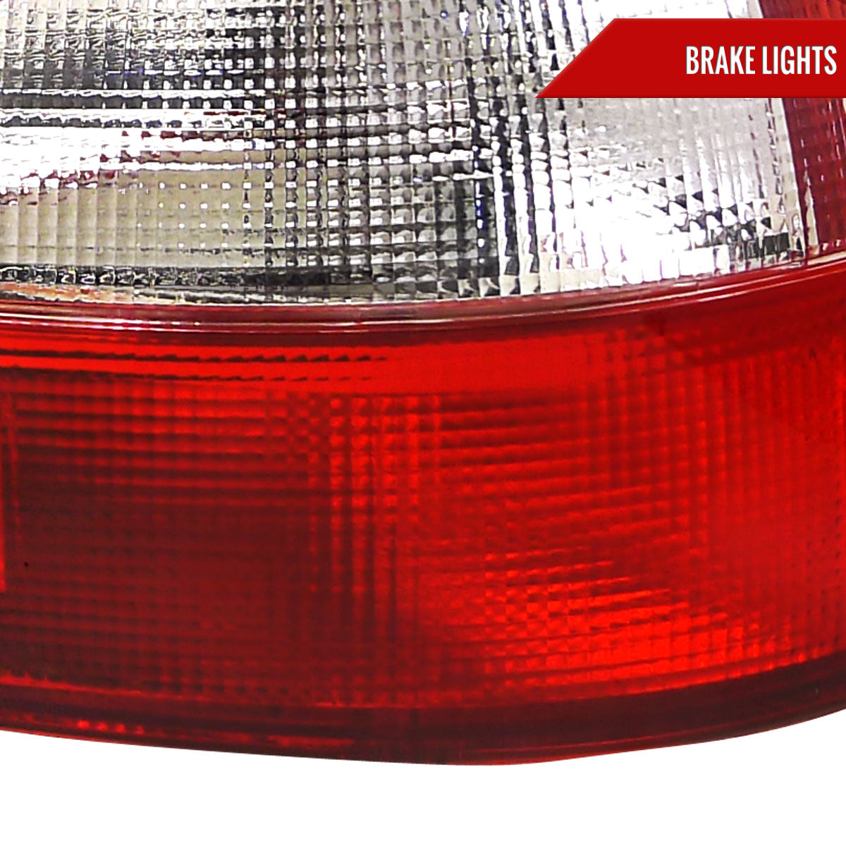 1992-1995 Honda Civic 3DR Hatchback Tail Lights (Chrome Housing/Red Clear Lens)