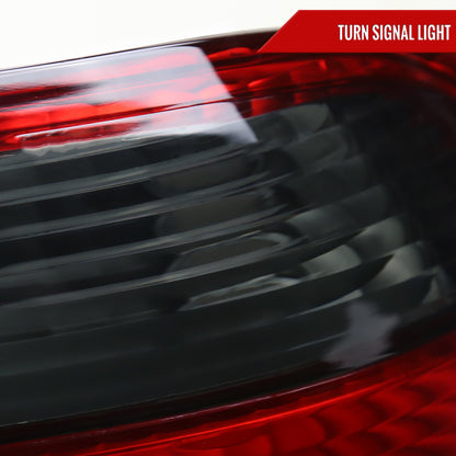 1999-2000 Honda Civic Sedan Tail Lights (Chrome Housing/Red Smoked Lens)