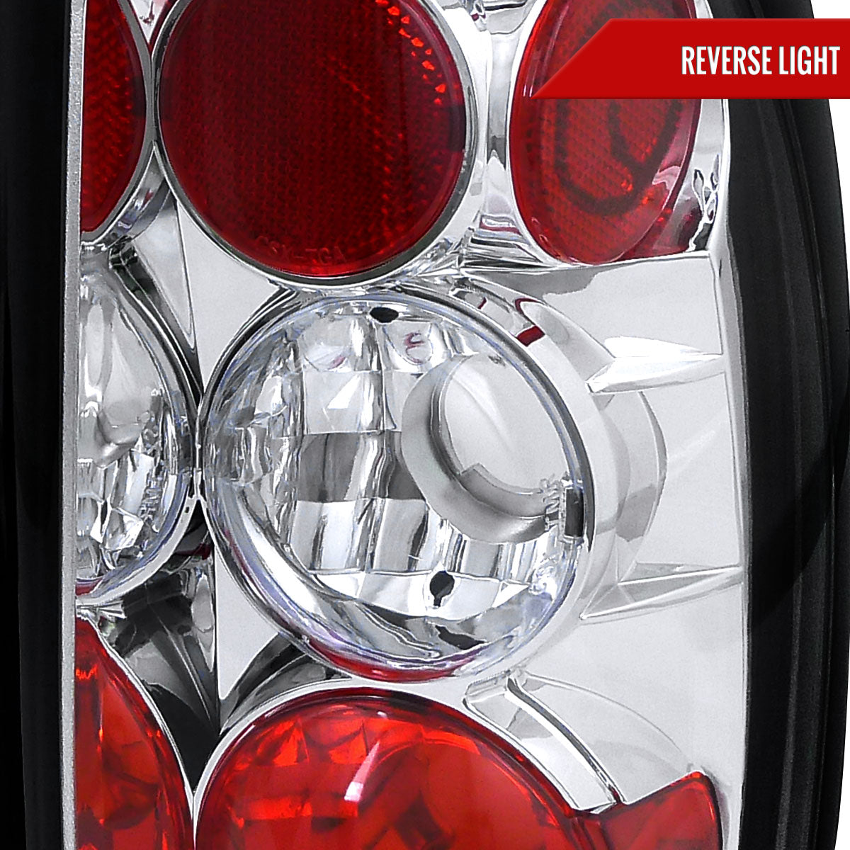 1997-2004 Dodge Dakota Tail Lights (Chrome Housing/Clear Lens)