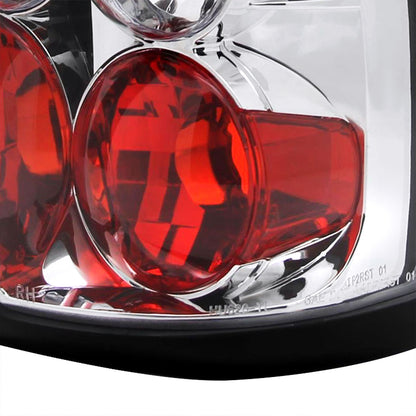 1997-2004 Dodge Dakota Tail Lights (Chrome Housing/Clear Lens)