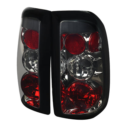 1997-2004 Dodge Dakota Tail Lights (Chrome Housing/Smoked Lens)