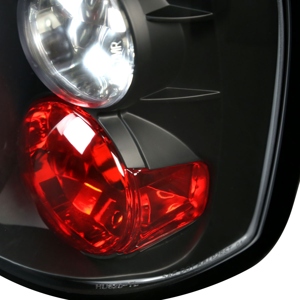 1997-2004 Dodge Dakota Tail Lights (Matte Black Housing/Clear Lens)