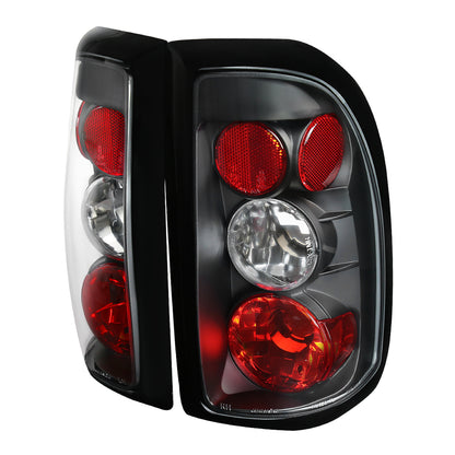 1997-2004 Dodge Dakota Tail Lights (Matte Black Housing/Clear Lens)