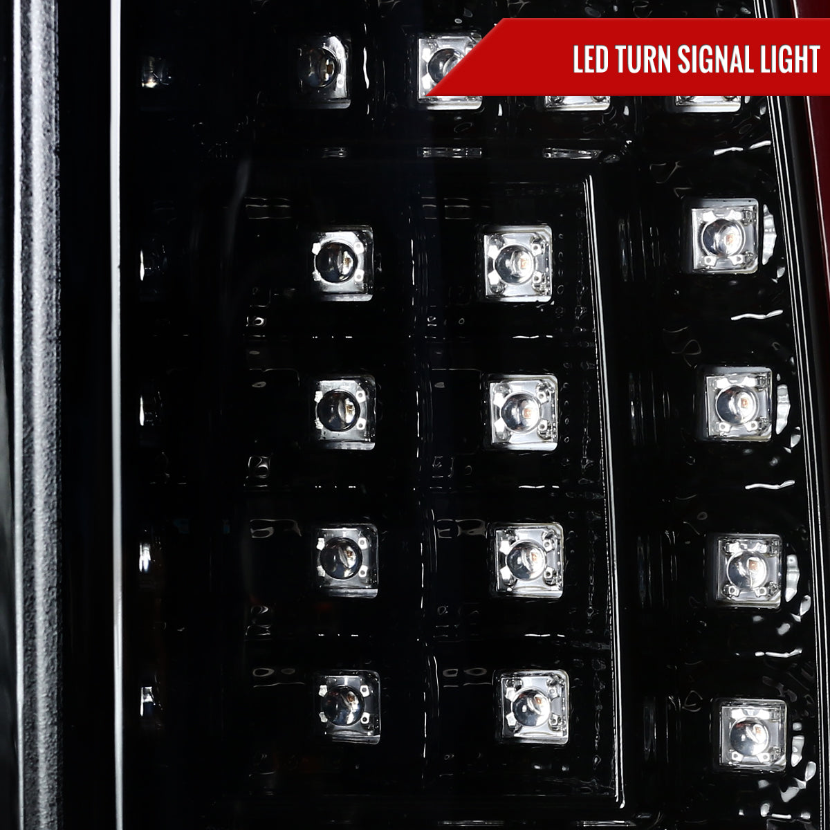 2000-2006 Chevrolet Suburban/Tahoe GMC Yukon/Yukon XL LED C Bar Tail Lights (Jet Black Housing/Clear Lens)