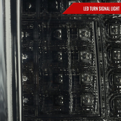 2000-2006 Chevrolet Suburban/Tahoe GMC Yukon/Yukon XL LED C Bar Tail Lights (Chrome Housing/Smoked Lens)