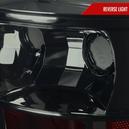 2000-2006 Chevrolet Suburban/Tahoe GMC Yukon/Yukon XL LED C Bar Tail Lights (Chrome Housing/Smoked Lens)