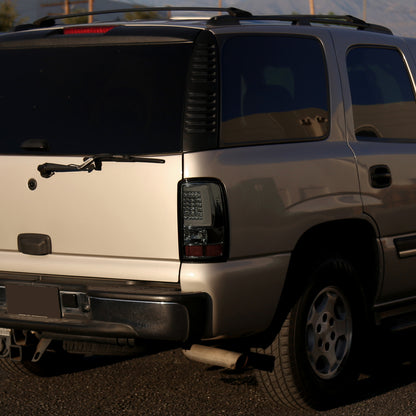 2000-2006 Chevrolet Suburban/Tahoe GMC Yukon/Yukon XL LED C Bar Tail Lights (Chrome Housing/Smoked Lens)