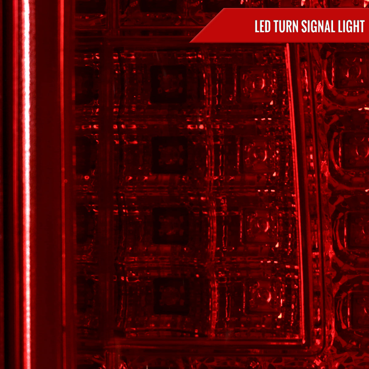 2000-2006 Chevrolet Suburban/Tahoe GMC Yukon/Yukon XL LED C Bar Tail Lights (Chrome Housing/Red Clear Lens)