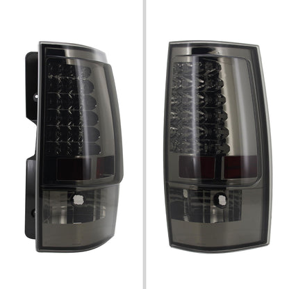 2007-2014 Chevrolet Tahoe/Suburban LED Tail Lights (Chrome Housing/Smoked Lens)