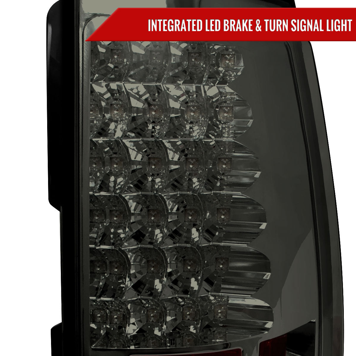 2007-2014 Chevrolet Tahoe/Suburban LED Tail Lights (Chrome Housing/Smoked Lens)