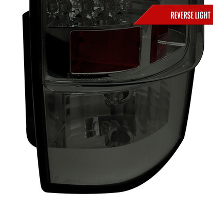 2007-2014 Chevrolet Tahoe/Suburban LED Tail Lights (Chrome Housing/Smoked Lens)
