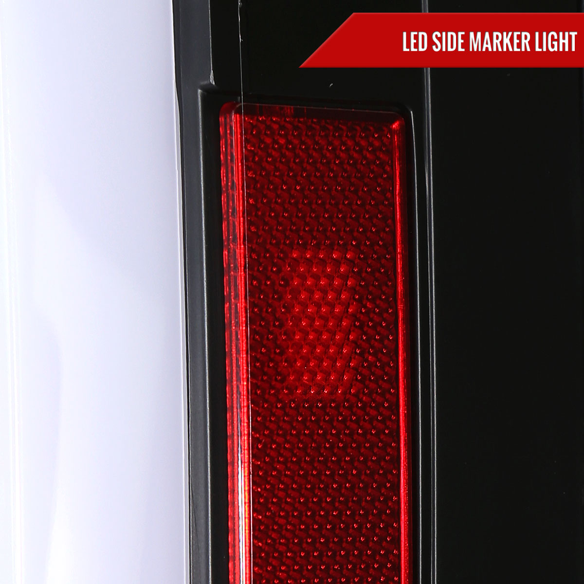 2007-2014 Chevrolet Tahoe/Suburban / 2007-2014 GMC Yukon/Yukon Denali LED Sequential Turn Signal Tail Lights  (Matte Black Housing/Clear Lens)