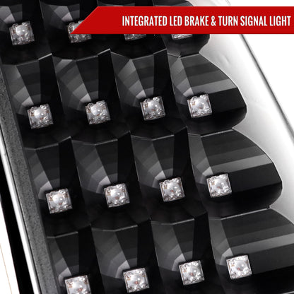 2007-2014 Chevrolet Tahoe/Suburban LED Tail Lights (Matte Black Housing/Clear Lens)