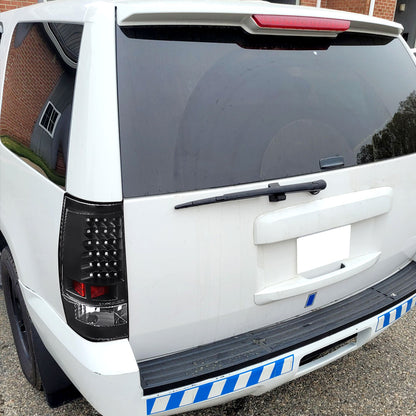 2007-2014 Chevrolet Tahoe/Suburban LED Tail Lights (Matte Black Housing/Clear Lens)