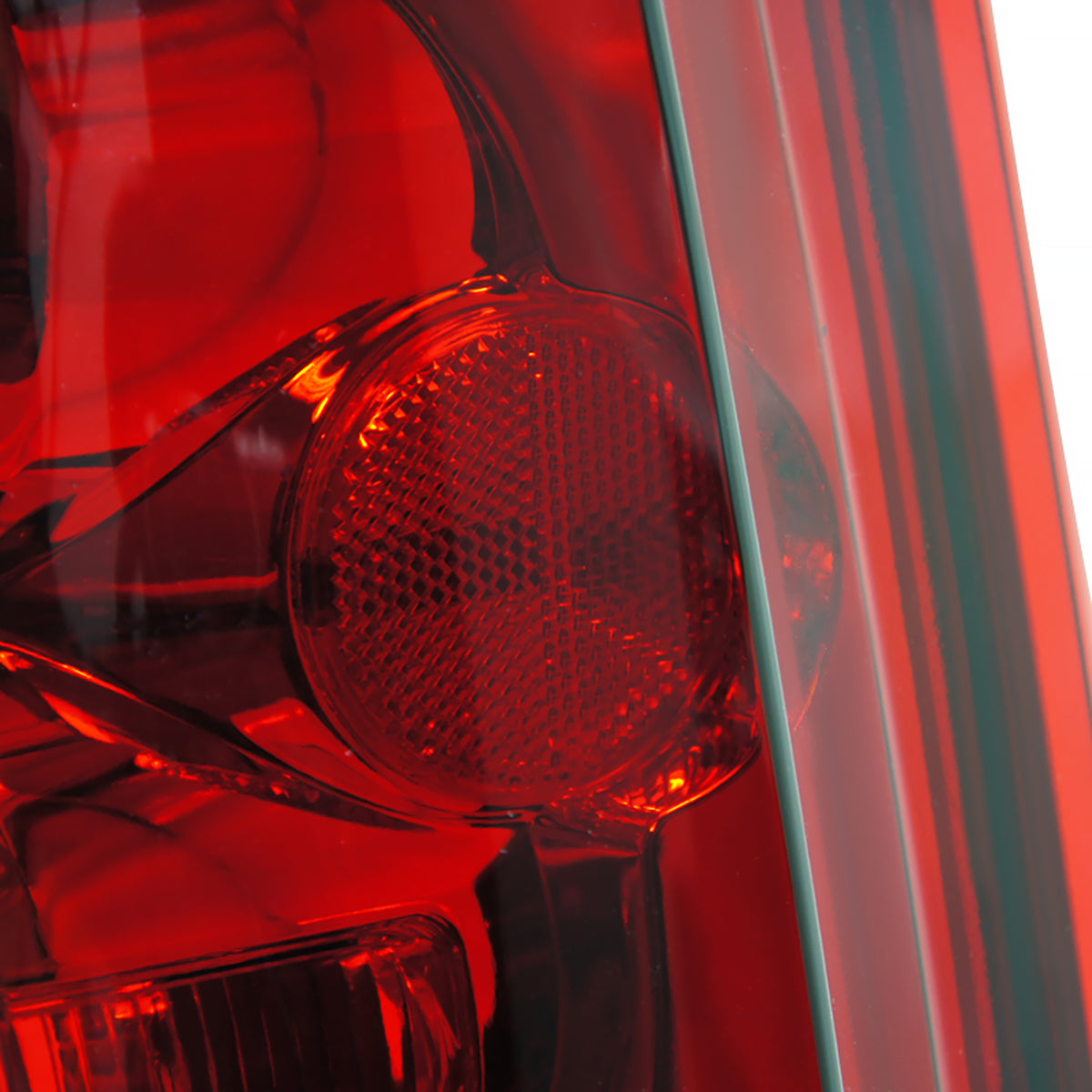 2007-2014 Chevrolet Tahoe/Suburban Tail Lights (Chrome Housing/Red Clear Lens)