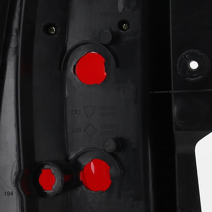 2007-2014 Chevrolet Tahoe/Suburban Tail Lights (Chrome Housing/Red Clear Lens)