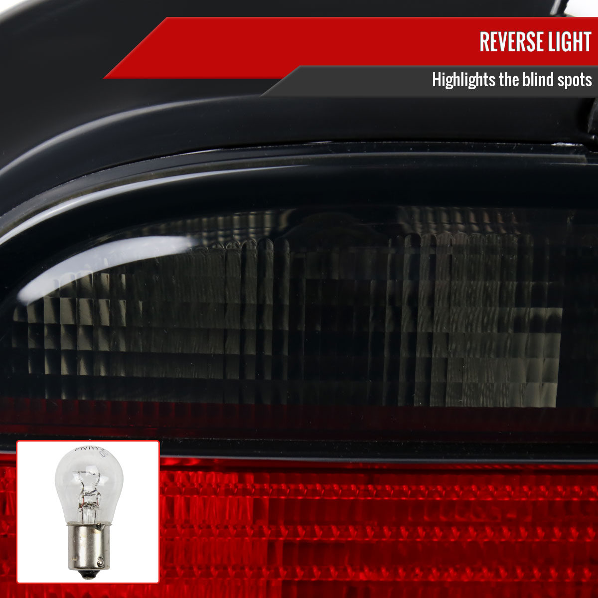 1992-1998 BMW E36 3 Series Coupe/Convertible Tail Lights (Chrome Housing/Red Smoked Lens)