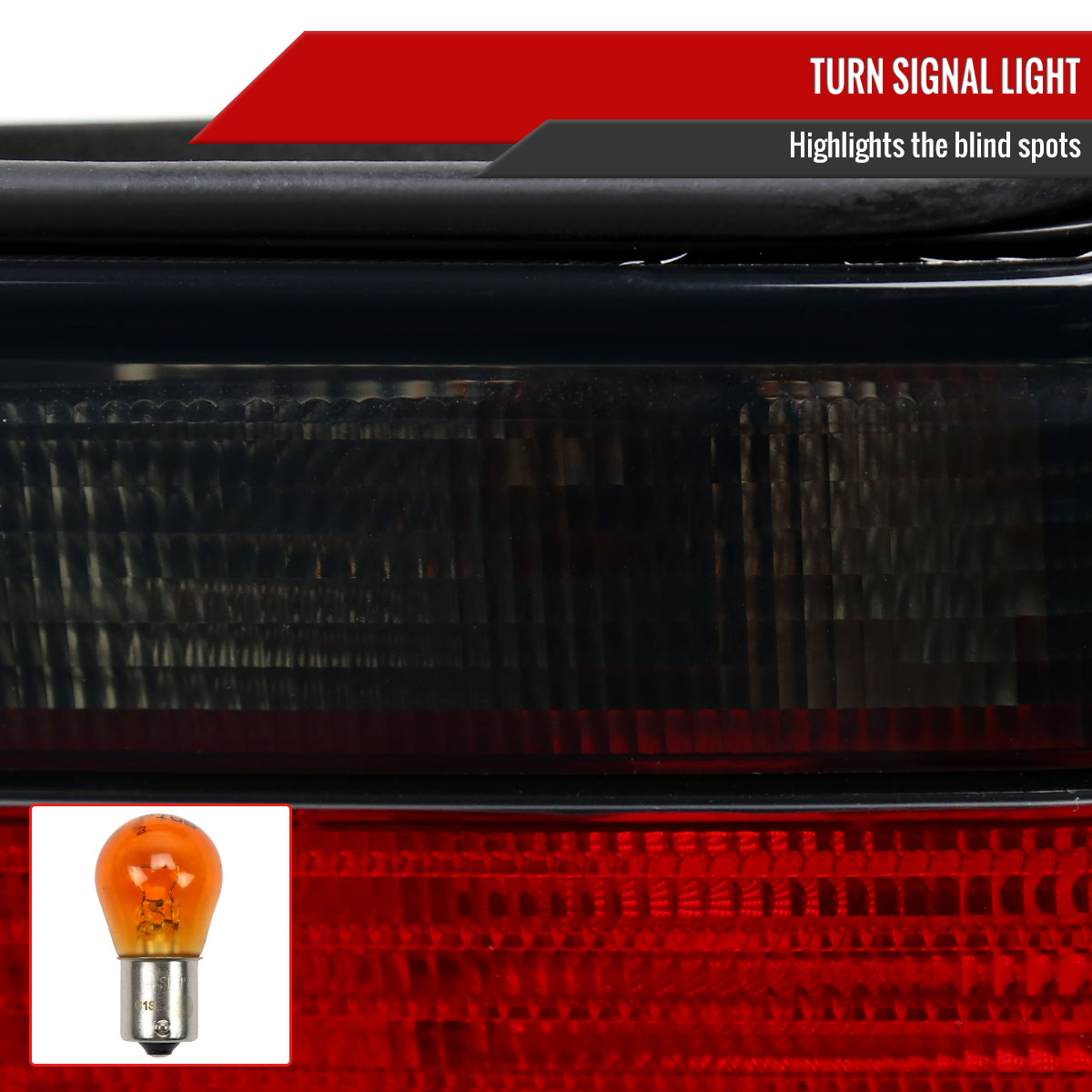 1992-1998 BMW E36 3 Series Coupe/Convertible Tail Lights (Chrome Housing/Red Smoked Lens)
