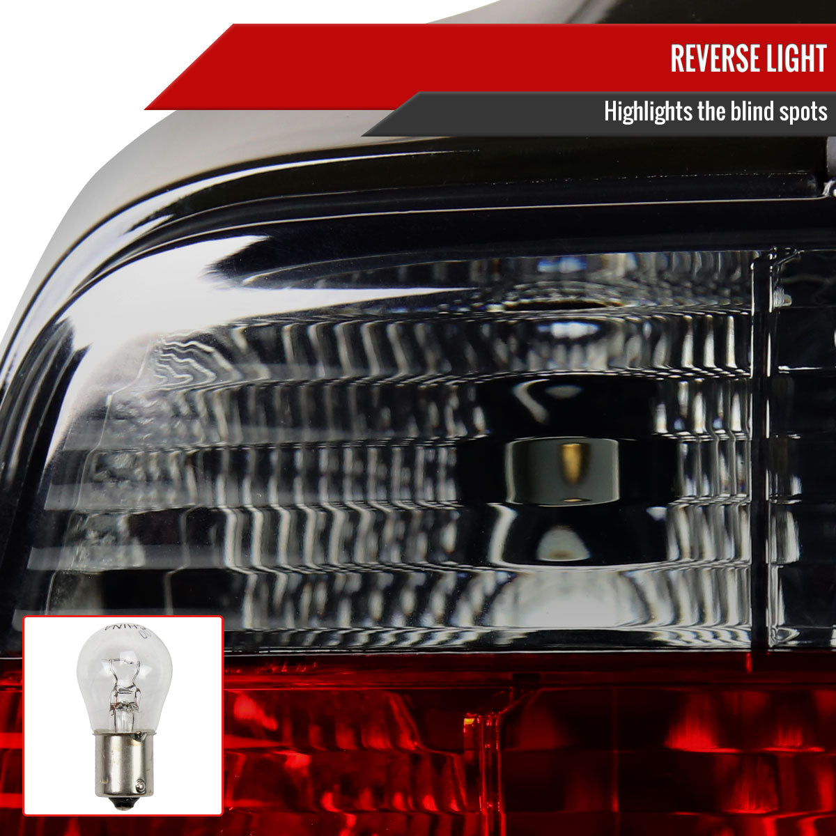 1992-1998 BMW E36 3 Series Sedan Tail Lights (Chrome Housing/Red Smoked Lens)