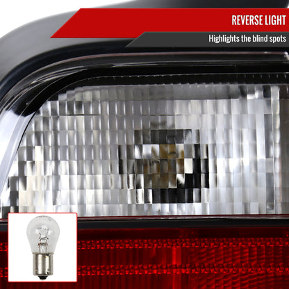 1992-1998 BMW E36 3 Series Sedan Tail Lights (Chrome Housing/Red Clear Lens)