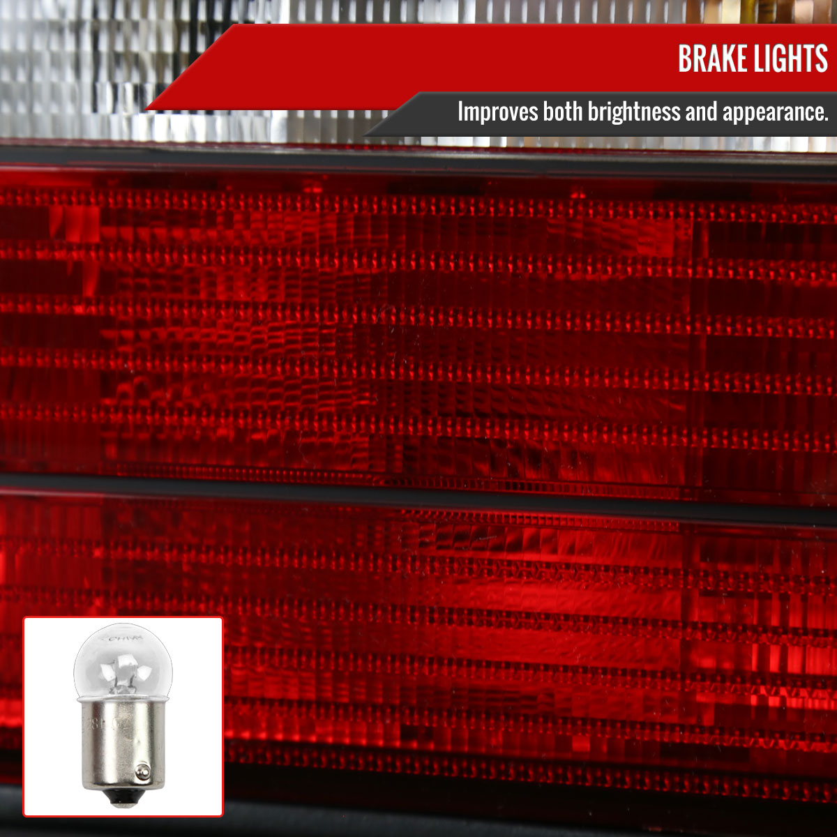 1992-1998 BMW E36 3 Series Sedan Tail Lights (Chrome Housing/Red Clear Lens)