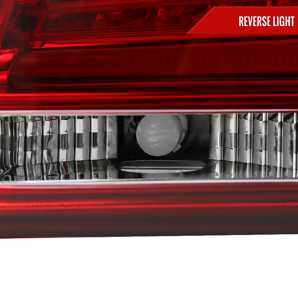2004-2007 BMW E60 5 Series Sedan LED Tail Lights (Chrome Housing/Red Clear Lens)