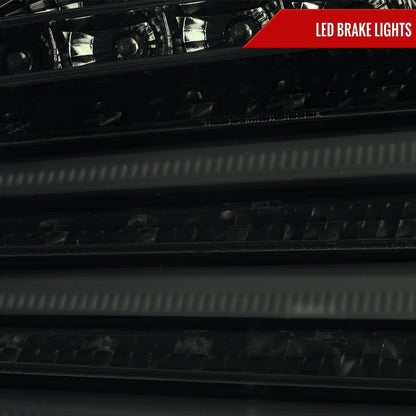 2008-2010 BMW E60 5 Series Sedan LED Tail Lights (Glossy Black Housing/Smoked Lens)