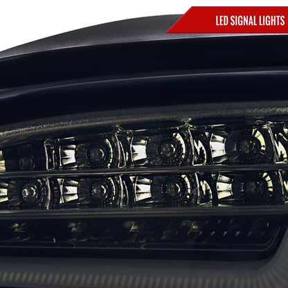 2008-2010 BMW E60 5 Series Sedan LED Tail Lights (Glossy Black Housing/Smoked Lens)