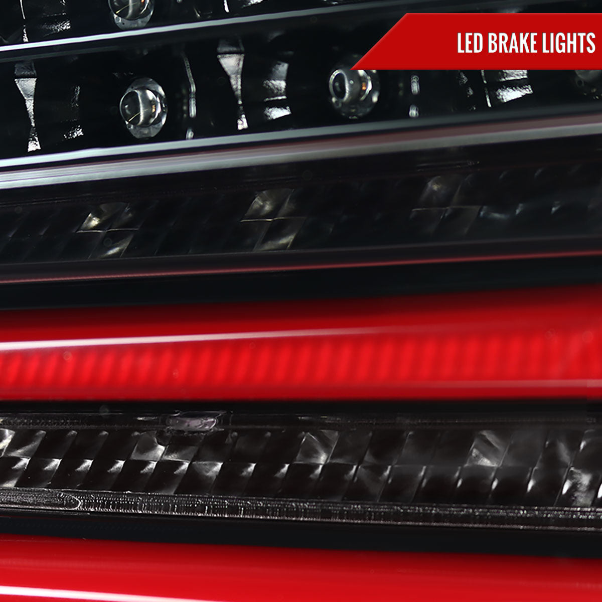 2008-2010 BMW E60 5 Series Sedan LED Tail Lights (Jet Black Housing/Clear Lens)