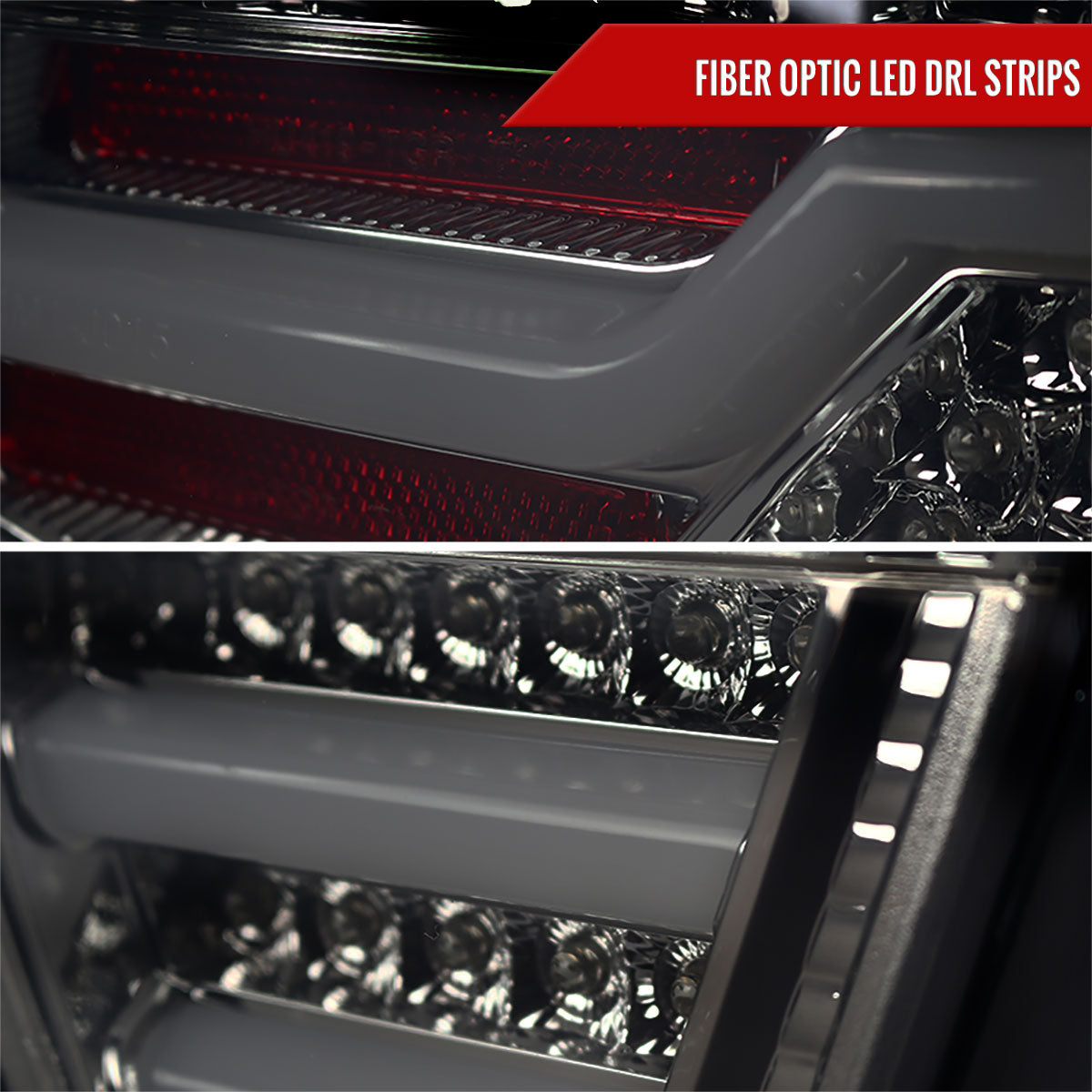 2006-2008 BMW E90 3 Series Sedan LED Tail Lights (Chrome Housing/Smoked Lens)