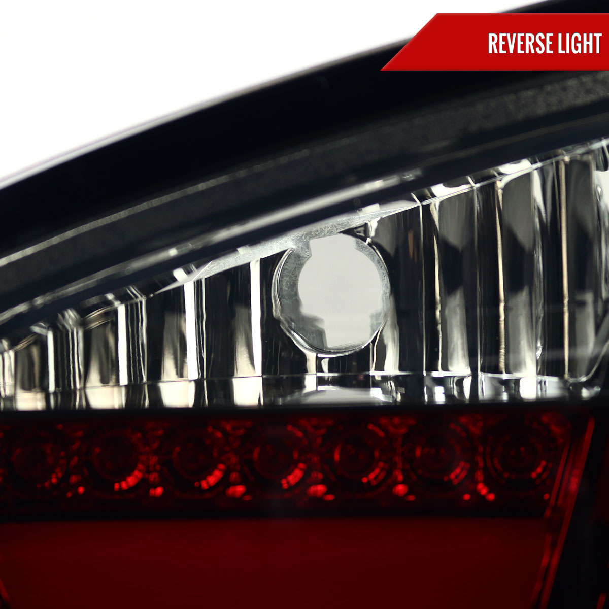 2006-2008 BMW E90 3 Series Sedan LED Tail Lights (Chrome Housing/Red Smoked Lens)