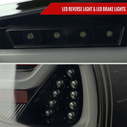 2009-2011 BMW E90 3-Series 4Dr Sedan LED Tail Light (Glossy Black Housing/Clear Lens)