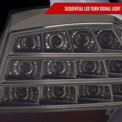2009-2011 BMW E90 3-Series 4Dr Sedan LED Tail Light (Chrome Housing/Smoked Lens)