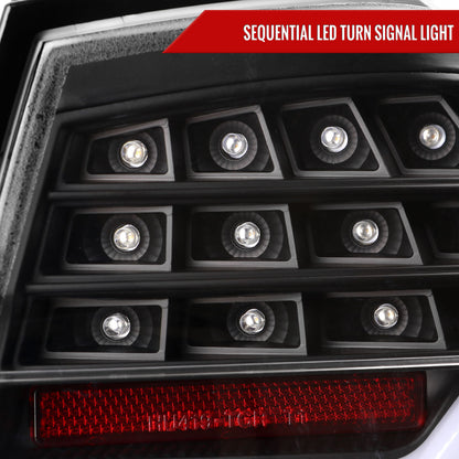 2009-2011 BMW E90 3-Series 4Dr Sedan LED Tail Light (Matte Black Housing/Clear Lens)