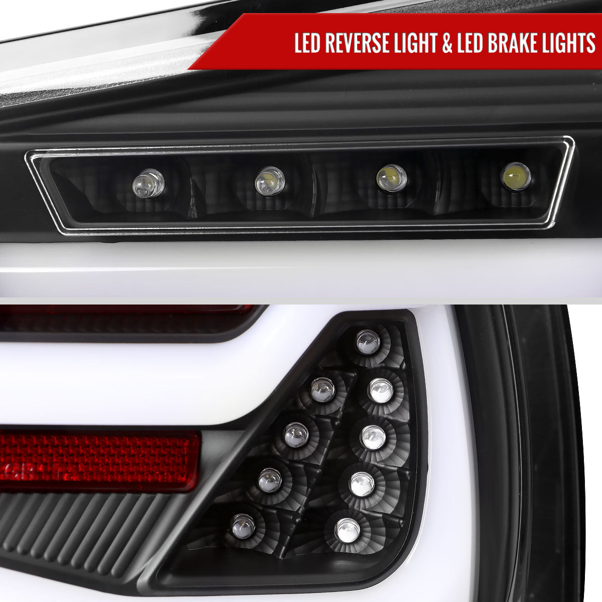 2009-2011 BMW E90 3-Series 4Dr Sedan LED Tail Light (Matte Black Housing/Clear Lens)