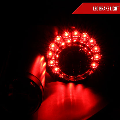 2006-2011 Mitsubishi Eclipse LED Tail Lights (Matte Black Housing/Clear Lens)