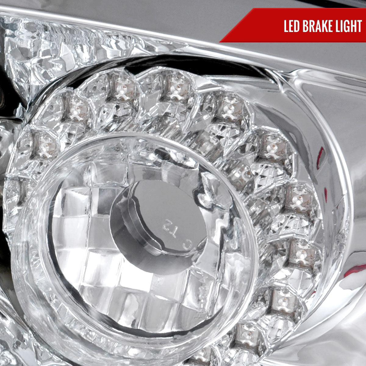 2006-2011 Mitsubishi Eclipse LED Tail Lights (Chrome Housing/Clear Lens)
