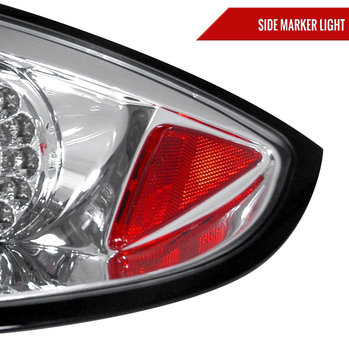 2006-2011 Mitsubishi Eclipse LED Tail Lights (Chrome Housing/Clear Lens)