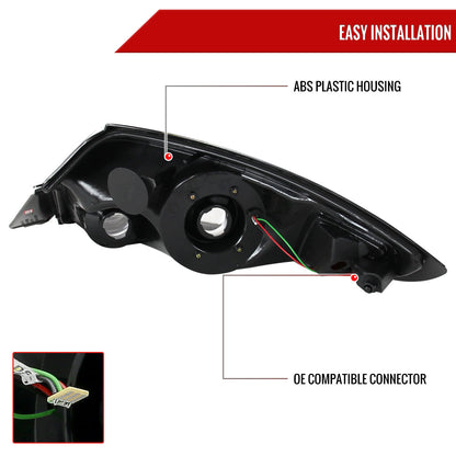 2006-2011 Mitsubishi Eclipse LED Tail Lights (Chrome Housing/Clear Lens)