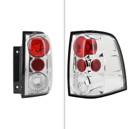 2003-2006 Ford Expedition Tail Lights (Chrome Housing/Clear Lens)