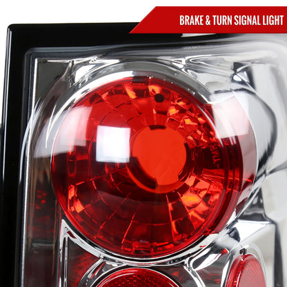 2003-2006 Ford Expedition Tail Lights (Chrome Housing/Clear Lens)